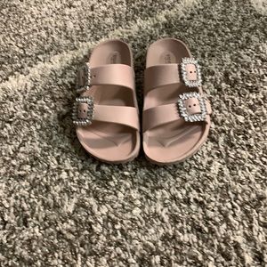 Pink sandals size 38/6 1/2.